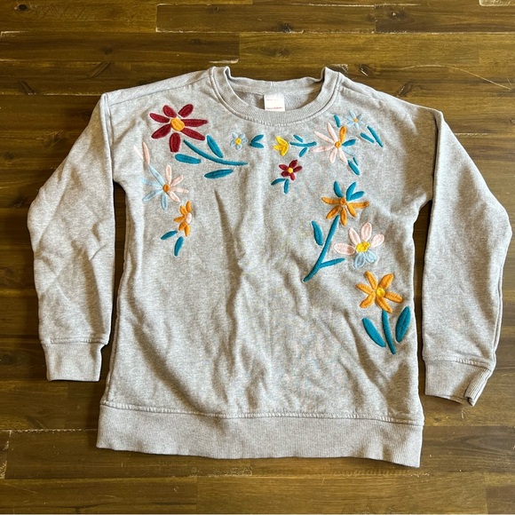 Hanna Andersson Other - Hanna Andersson Flower Embroidered Sweater Crew Neck